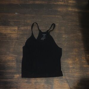 Ododos Women's Black Crop Top